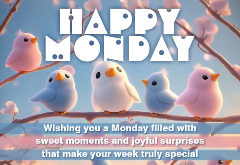 Happy Monday – Wishing you a Monday filled with sweet moments and joyful surprises