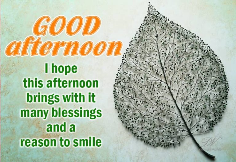 Good Afternoon Wishes