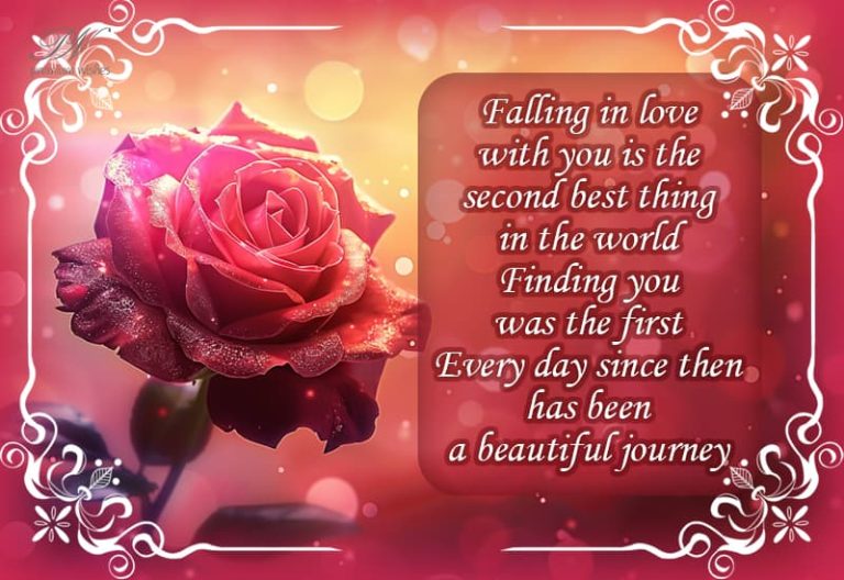 Falling in love with you is the second best thing in the world