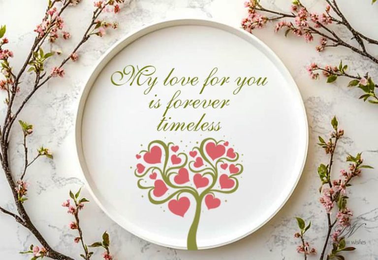 My love for you is forever timeless – it knows no bounds