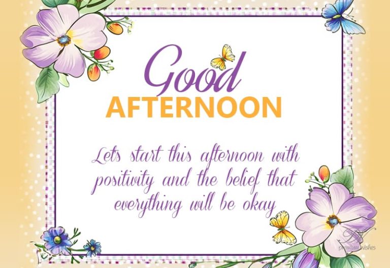 Good Afternoon Wishes