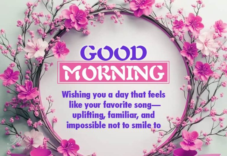 Good Morning – Wishing you a day that feels like your favourite song