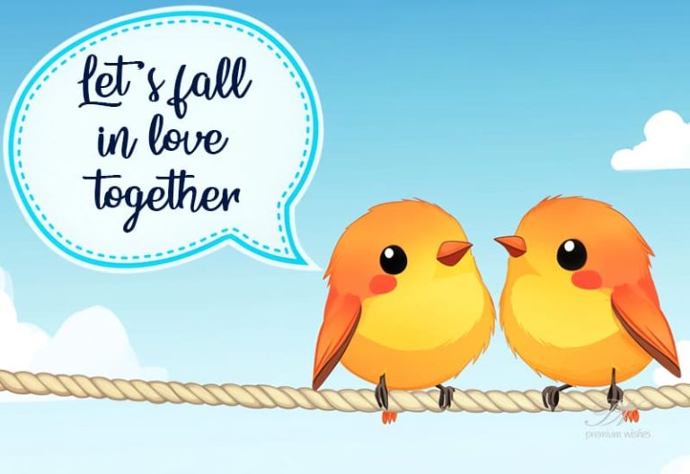 Let’s fall in love together