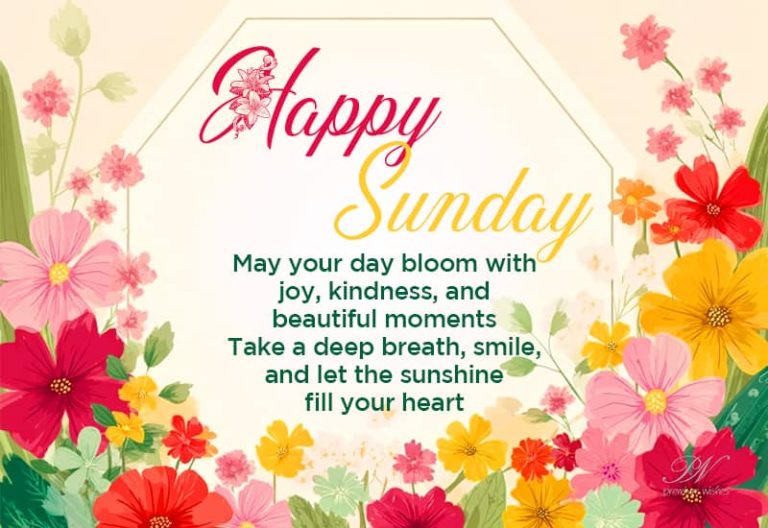 Happy Sunday  – May your day bloom with joy, kindness and beautiful moments.