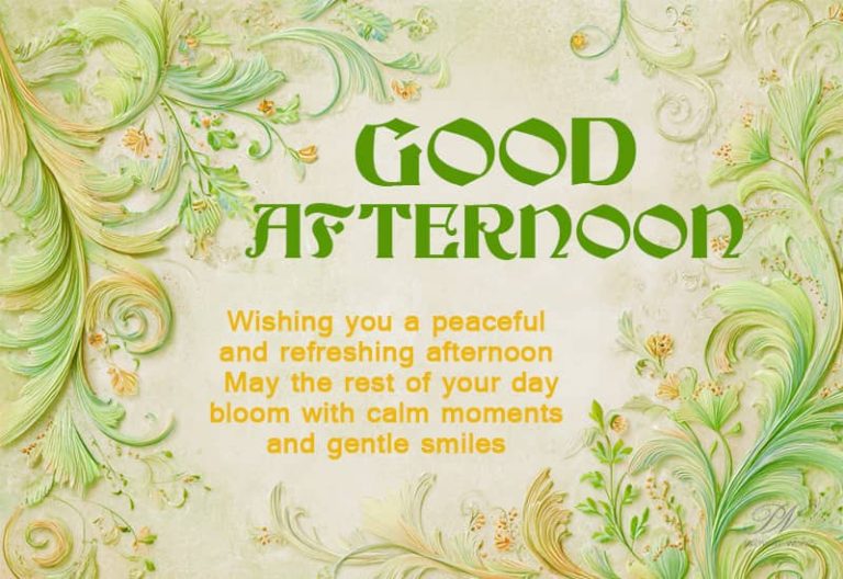 Good Afternoon Wishes