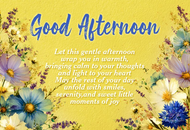 Good Afternoon Wishes