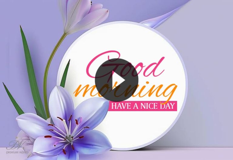 Good Morning Best Flower Photos – Morning Messages – Happy Day Video
