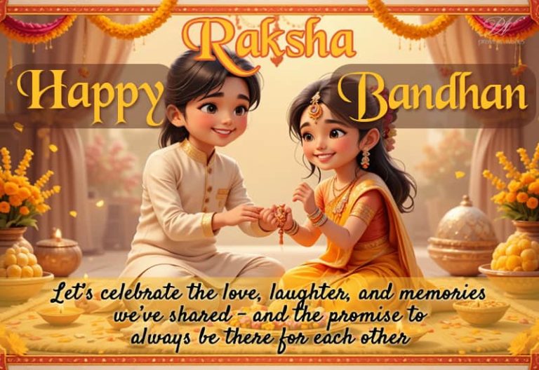 Happy Raksha Bandhan – Let’s celebrate the love, laughter and memories we’ve shared – and the promise to always be there for each other