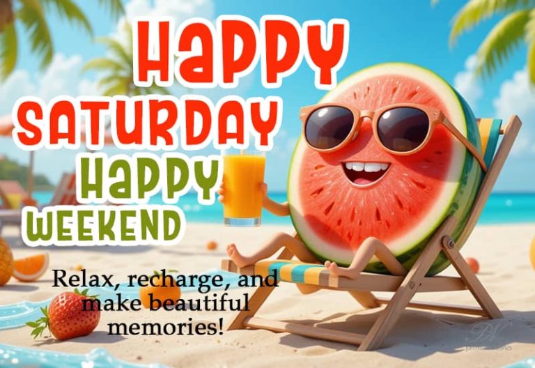 Happy Saturday – Happy Weekend – relax, recharge and make beautiful memories