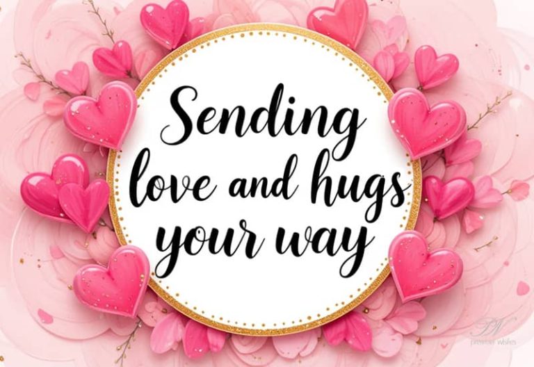 Sending love and hugs your way
