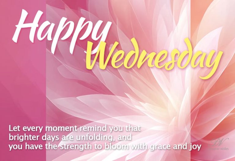 Happy Wednesday – Let every moment remind you that brighter days are unfolding and you have the strength to bloom with grace and joy