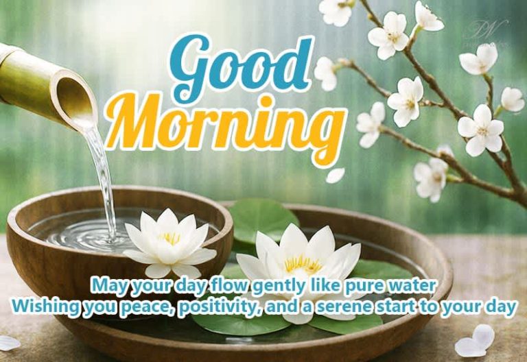 Good Morning – May today bring you songs of joy, colors of hope, and the gentle reminder that brighter days are always ahead