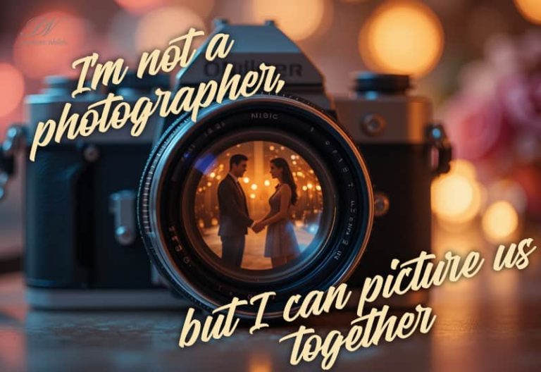 I’m not a photographer, but I can picture us together