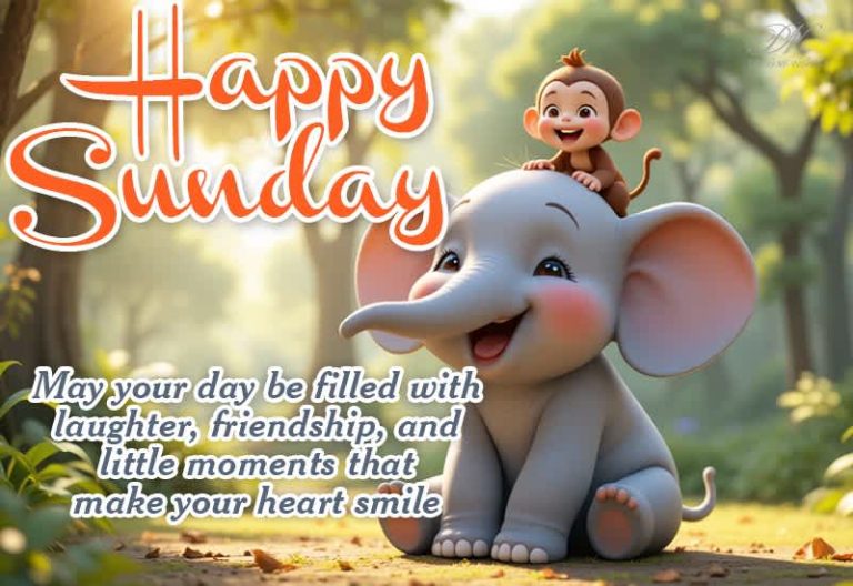 Happy Sunday – May your day be filled with laughter, friendship and little moments that make your  heart smile
