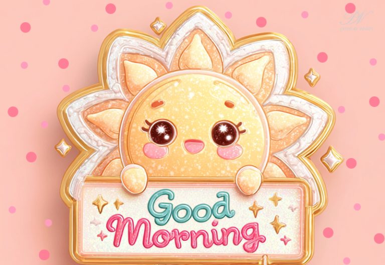 Good Morning! Start your day with a big smile and lots of sunshine