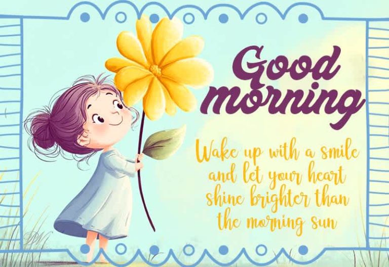 Good Morning – May your day bloom with smiles and sunshine — just like this little moment of joy