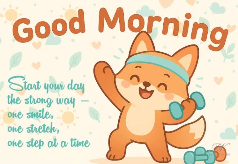 Good Morning – Start your day the strong way — one smile, one stretch, one step at a time