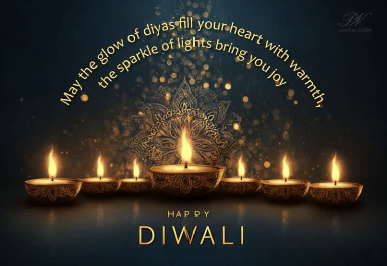 Happy Diwali – May the glow of diyas fill your heart with warmth, the sparkle of lights bring you joy
