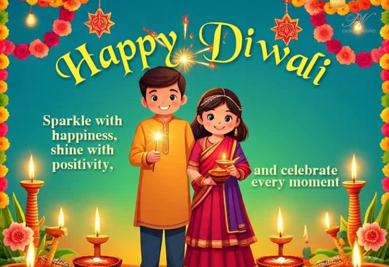 Happy Diwali – Sparkle with happiness, shine with positivity, and celebrate every moment