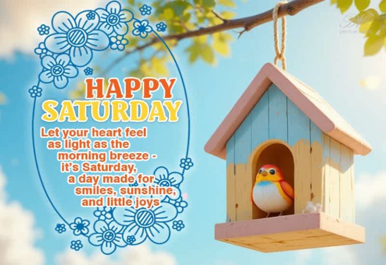 Happy Saturday – Let your heart feel as light as the morning breeze — it’s Saturday, a day made for smiles, sunshine, and little joys Happy Saturday – Let your heart feel as light as the morning breeze — it’s Saturday, a day made for smiles, sunshine, and little joys