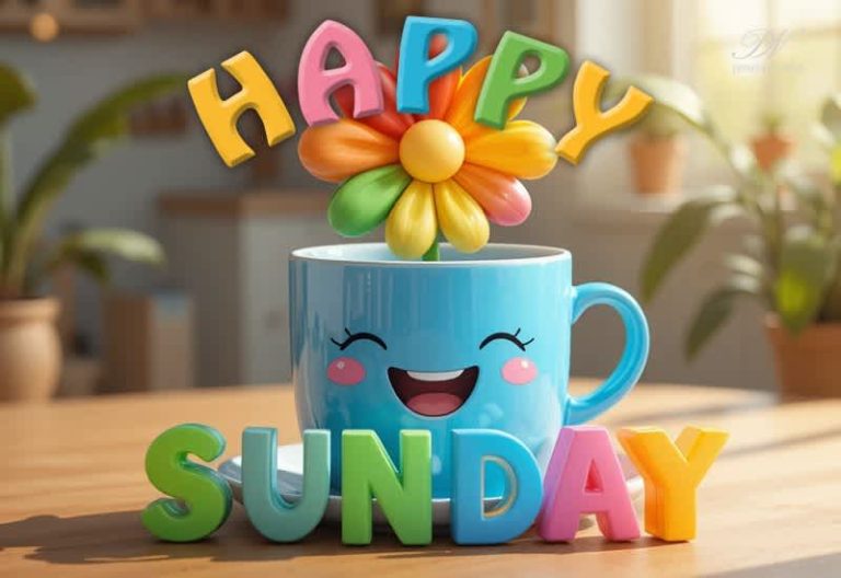 Happy Sunday – May your day be as bright and joyful as this little cup of sunshine!
