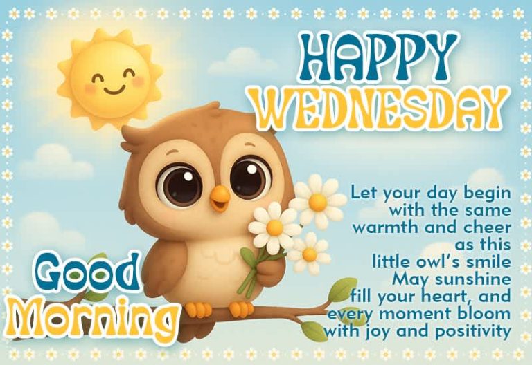 Happy Wednesday – Let your day begin with the same warmth and cheer as this little owl’s smile