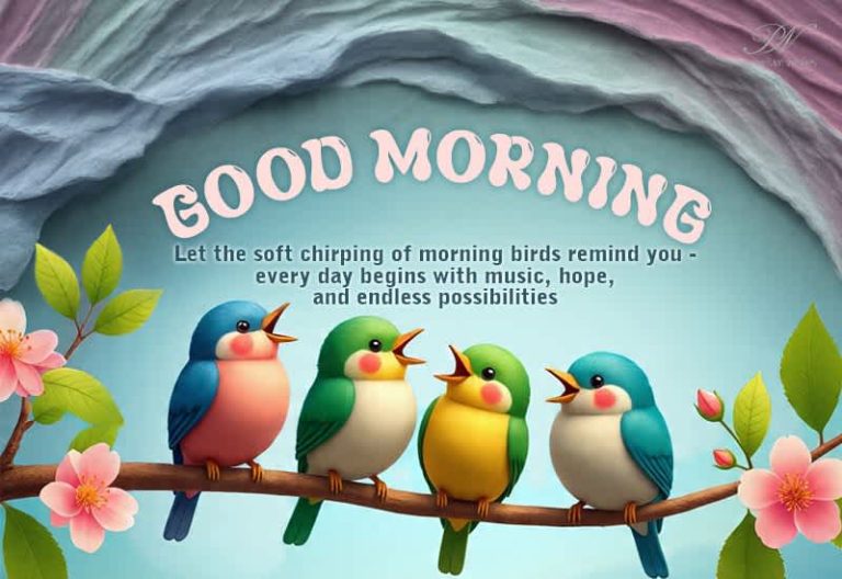 Good Morning – Let the soft chirping of morning birds remind you – every day begins with music, hope and endless possibilities Good Morning – Let the soft chirping of morning birds remind you – every day begins with music, hope and endless possibilities