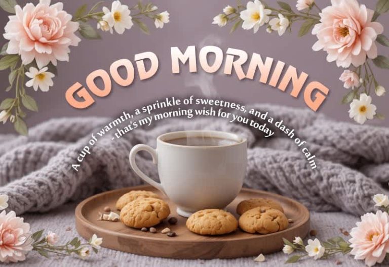 A cup of warmth, a sprinkle of sweetness, and a dash of calm — that’s my morning wish for you today