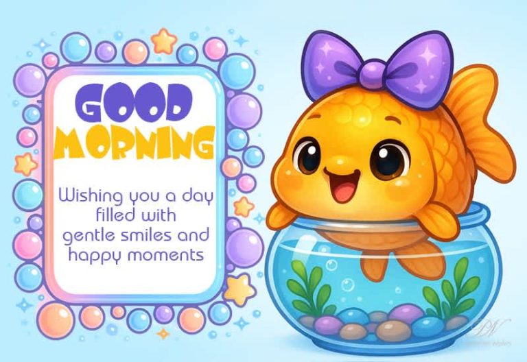 Good Morning – Wishing You Gentle Smiles and Happy Moments