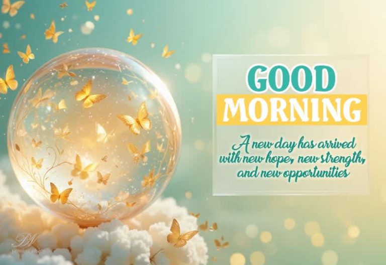 Good Morning – A new day has arrived with new hope, new strength and new opportunities