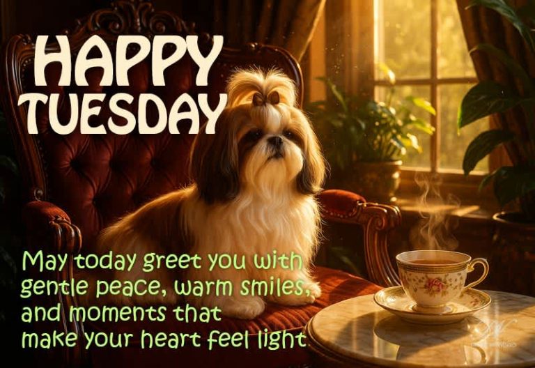 Happy Tuesday – Wishing You Peace, Warm Smiles and Light-Hearted Moments