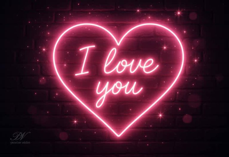 Love – My Heart Glows for You in Every Beat of Light