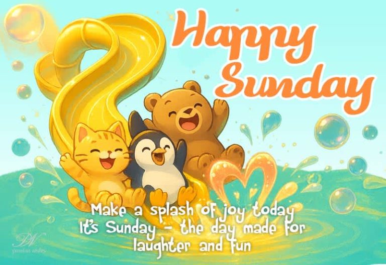 Make a splash of joy today – It’s Sunday – the day made for laughter and fun Make a splash of joy today – It’s Sunday – the day made for laughter and fun