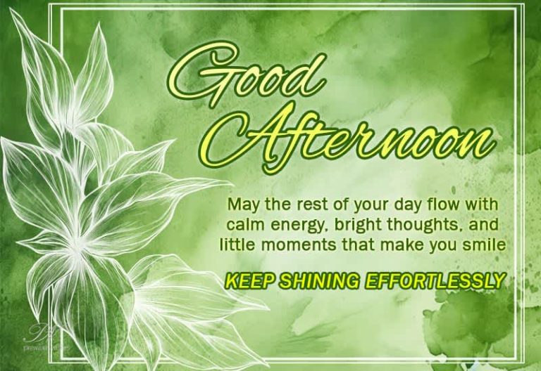 Good Afternoon Wishes