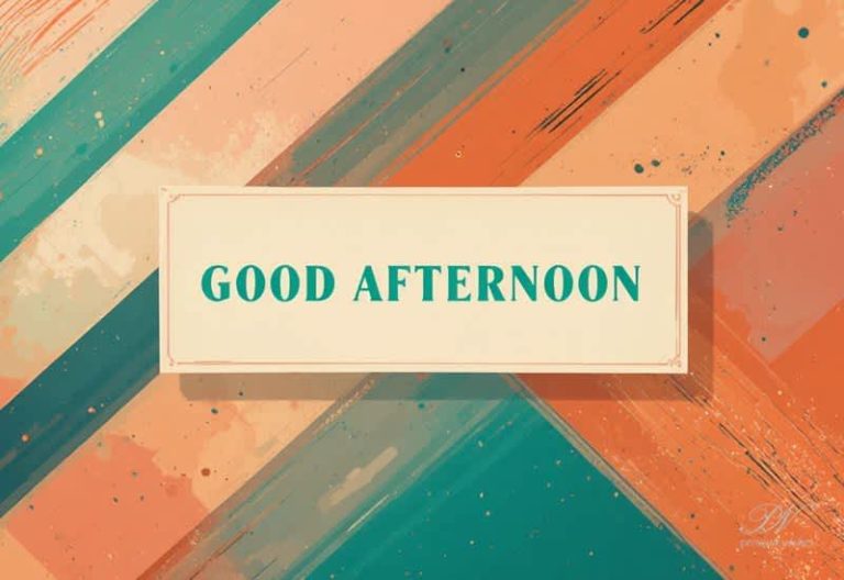 Good Afternoon Wishes