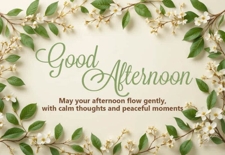 Good Afternoon – May Your Day Flow Gently with Calm and Peace