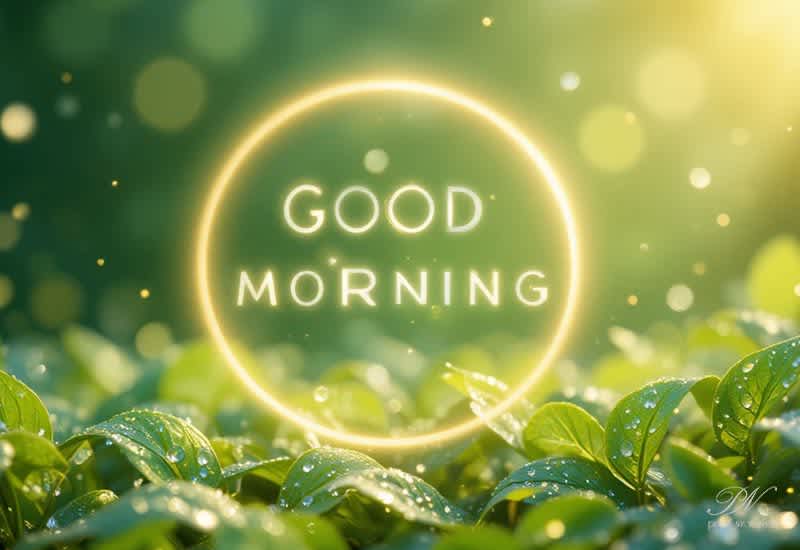 Good Morning Wishes with Fresh Nature | Peaceful Green Morning
