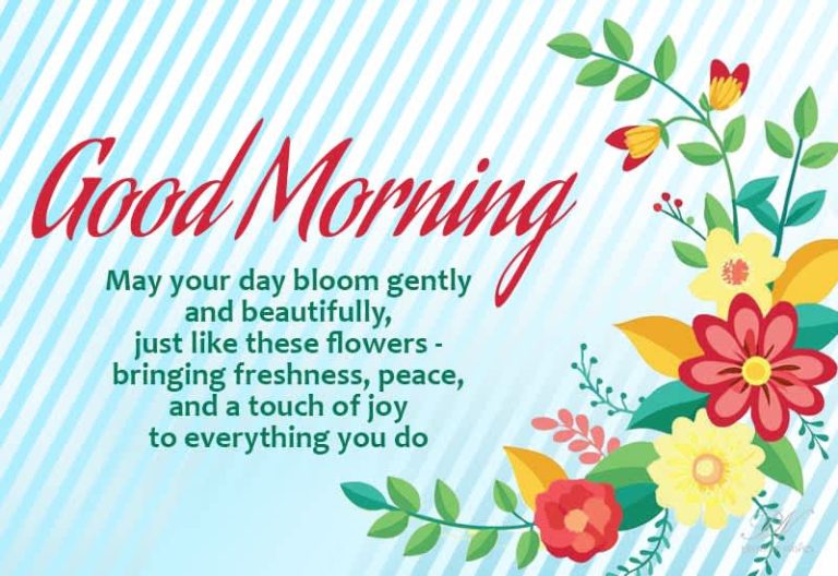 Good Morning – May Your Day Bloom with Freshness and Joy