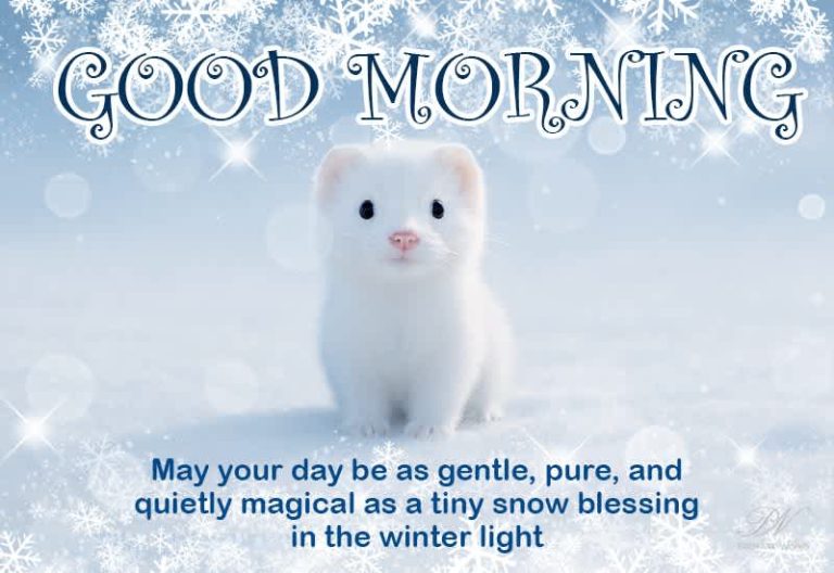Good Morning – A Gentle Winter Blessing to Start Your Day