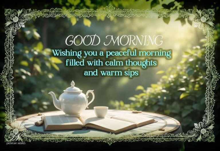 Good Morning Wishes for a Peaceful Start to Your Day