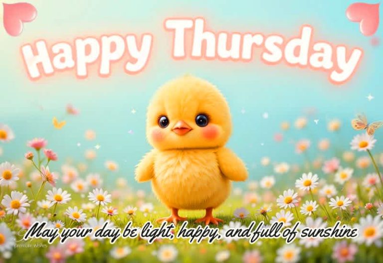 Happy Thursday 🐥 May Your Day Be Light, Happy, and Full of Sunshine