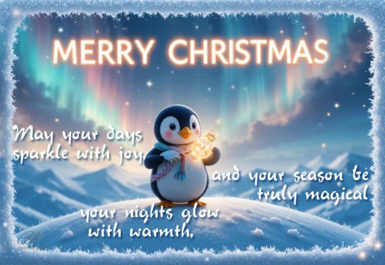 Merry Christmas – May Your Days Sparkle with Joy and Your Season Feel Magical