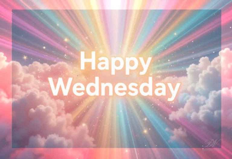 Happy Wednesday 🌈 A Bright Midweek Moment of Positivity