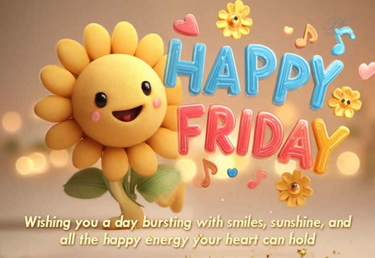 Happy Friday β A Bright & Cheerful Greeting Filled with Sunshine and Smiles Happy Friday β A Bright & Cheerful Greeting Filled with Sunshine and Smiles