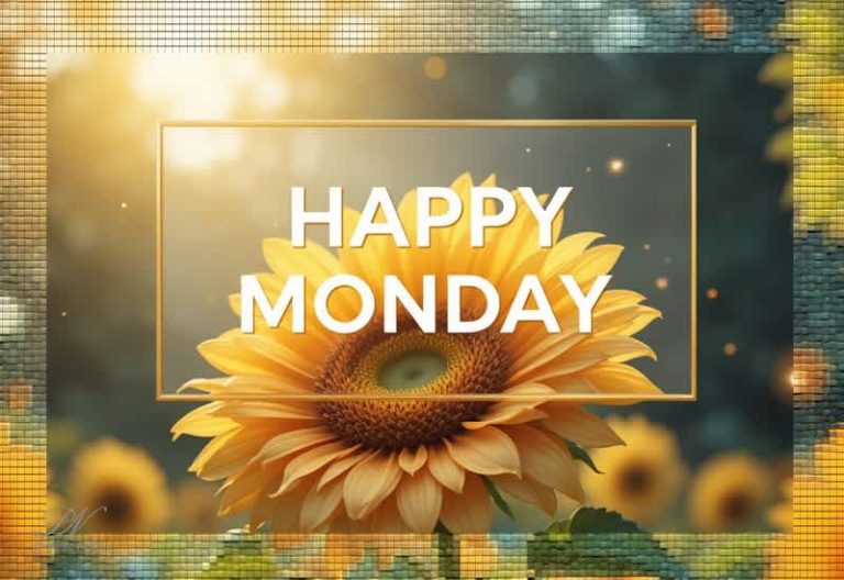 Happy Monday 🌻 Start Your Week with Positivity and Sunshine