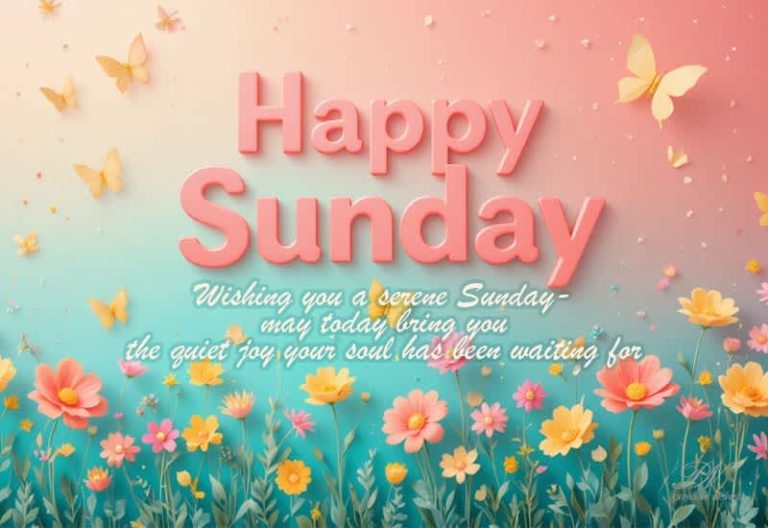 Happy Sunday – Wishing You a Serene and Joyful Day