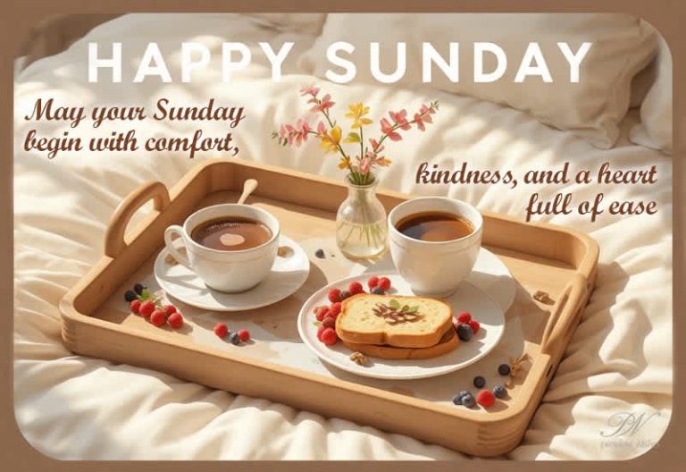 Happy Sunday – A Gentle Morning of Comfort, Kindness, and Calm