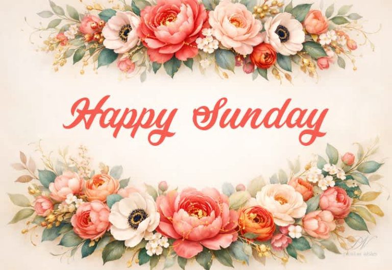 Happy Sunday 🌸 Wishing You a Peaceful and Beautiful Day