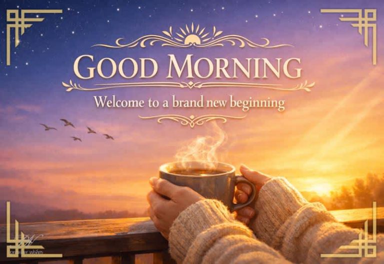 Good Morning – Welcome to a Brand New Beginning ☀️ Good Morning – Welcome to a Brand New Beginning ☀️