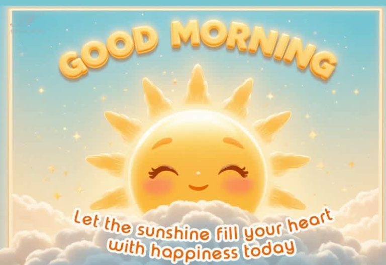 Good Morning – Let the Sunshine Fill Your Heart with Happiness Good Morning – Let the Sunshine Fill Your Heart with Happiness